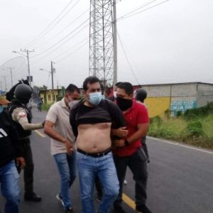 Siete detenidos durante manifestaciones en Guayas