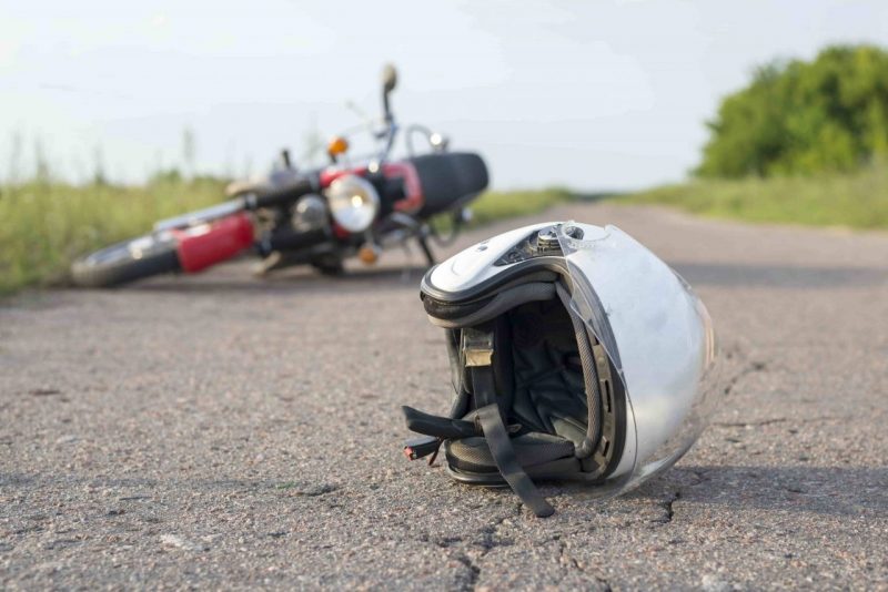 Accidente de tránsito en moto