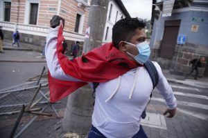 Manifestantes causaron daños por $6 mil al centro de Quito