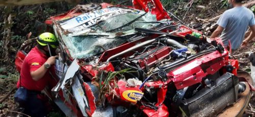 Luis Valverde se accidenta en el Rally Piñas 2021