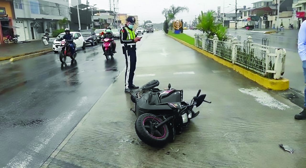 HECHOS. La mayoría de accidentes en moto son por imprudencia del conductor.
