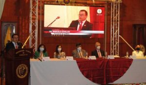 Las principales autoridades de la Red Ecuatoriana de Universidades y Escuelas Politécnicas para Investigación y Posgrados estuvieron presentes en el evento.