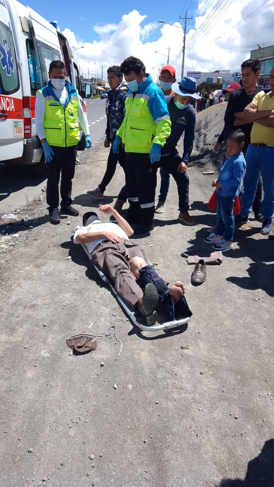 Hombre atropellado en la Panamericana Sur