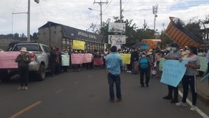 Plantón en La Península por la zona de tolerancia