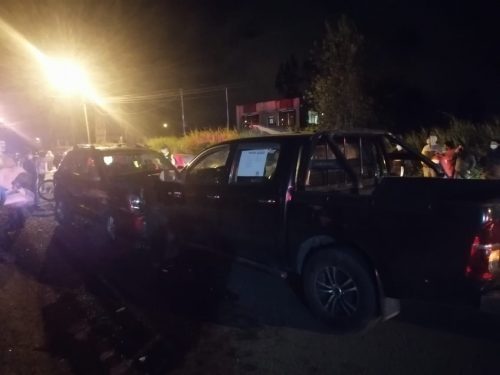 Tres personas resultaron heridas en un accidente de tránsito en Huambaló.