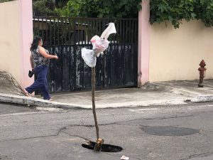 Huecos en la vía provocan preocupación en la entrada a Martínez