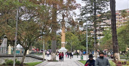 La ciudadanía está descontenta con los cambios hechos en el parque 12 de Noviembre.