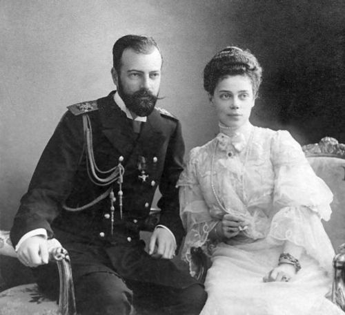 Foto del último zar de Rusia y su hermana.