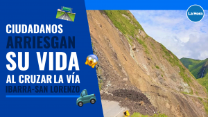 Arriesgan su vida para cruzar la vía Ibarra – San Lorenzo