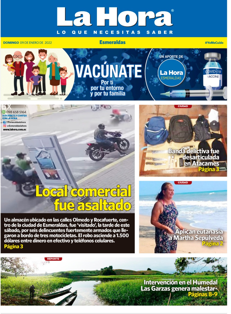 Esmeraldas: 09 de enero, 2022