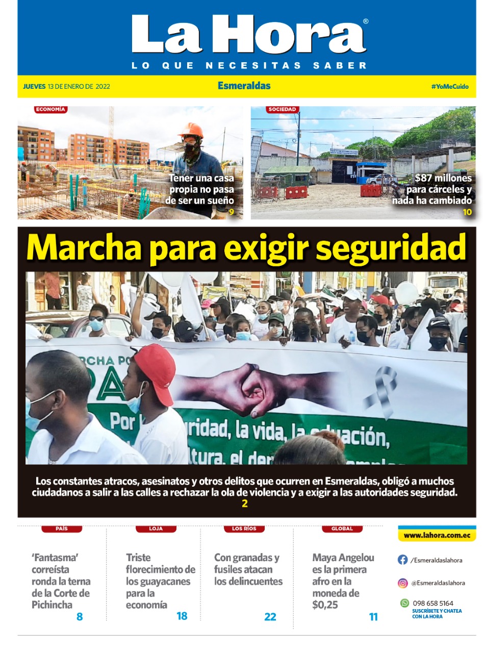 Esmeraldas: 13 de enero, 2022