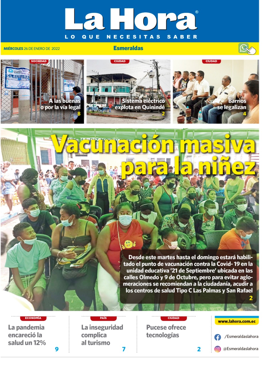 Esmeraldas: 26 de enero, 2022