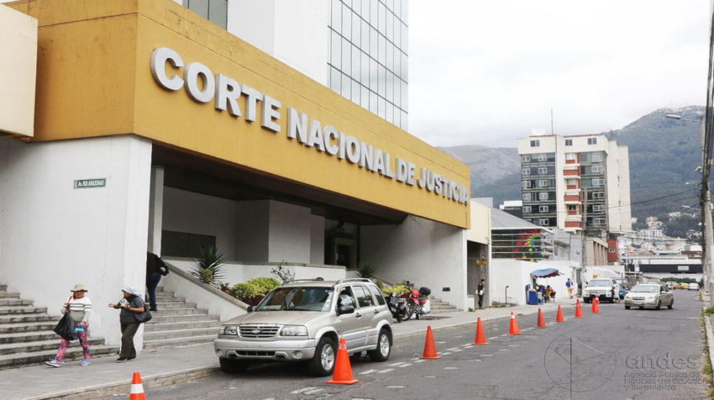 Edificio matriz de la Corte Nacional de Justicia, en Quito.