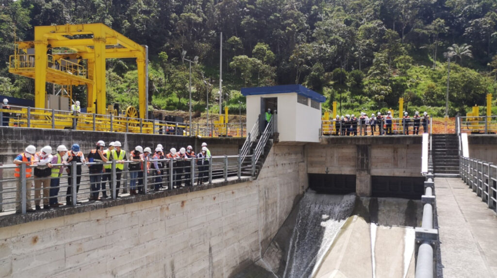 Obras de la Hidroeléctrica Toachi-Pilatón en Pichincha, Santo Domingo y Cotopaxi. Foto: Celec