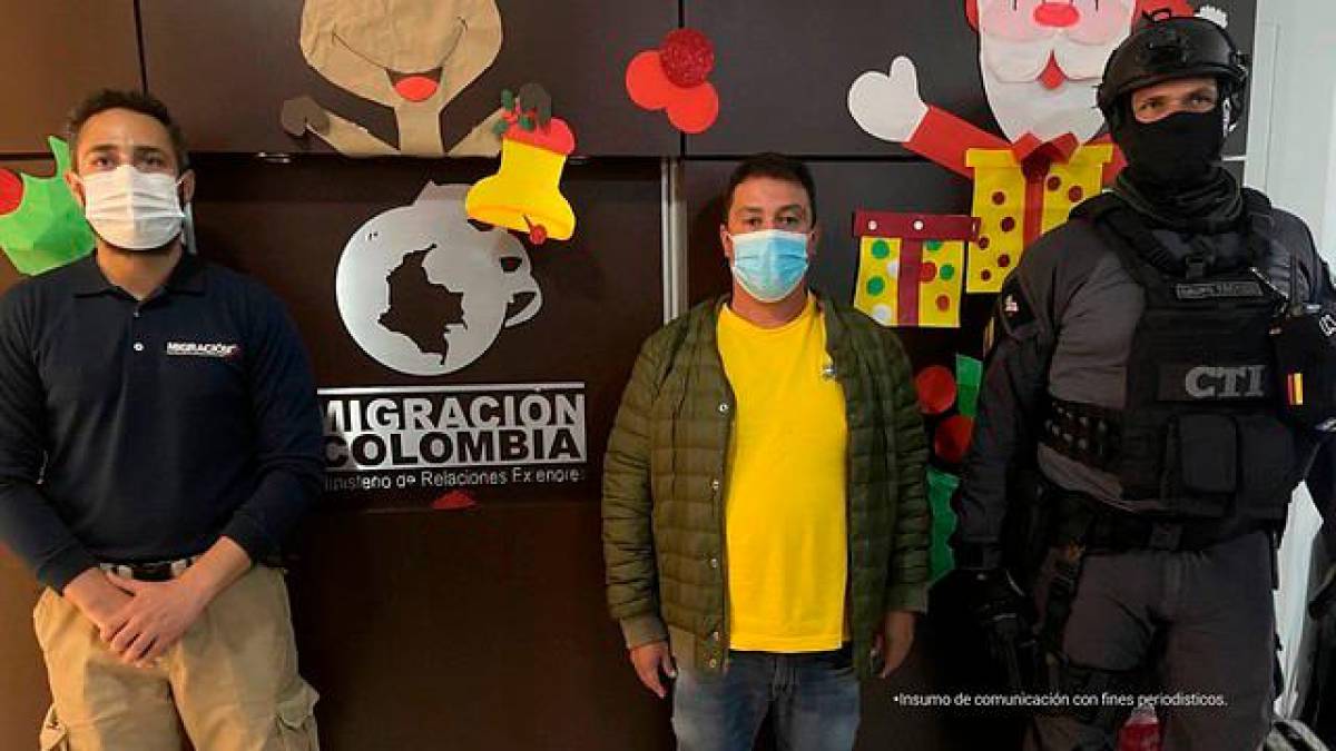 CAPTURA. ‘El Gordo’ fue detenido en el aeropuerto de Bogotá, cuando llegaba de un paseo en el Caribe. (Foto: Colprensa)