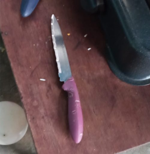 herida cuchillo pareja