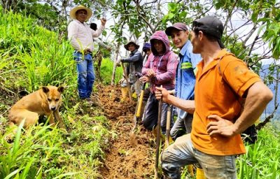 Minga para mejoramiento de agua potable se realizó en Cumbaratza