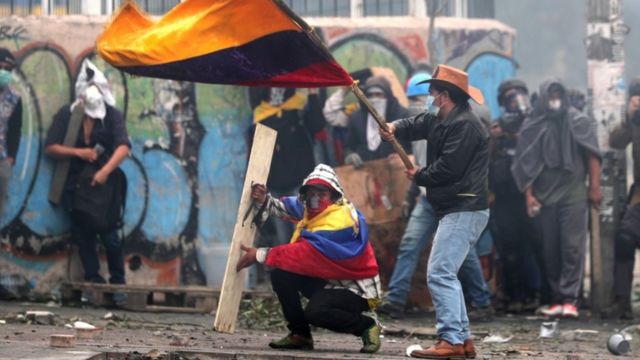 HECHOS. En octubre de 2019, durante 10 días, Ecuador tuvo protestas de los movimientos indígenas contra la eliminación del subsidio a los combustibles.