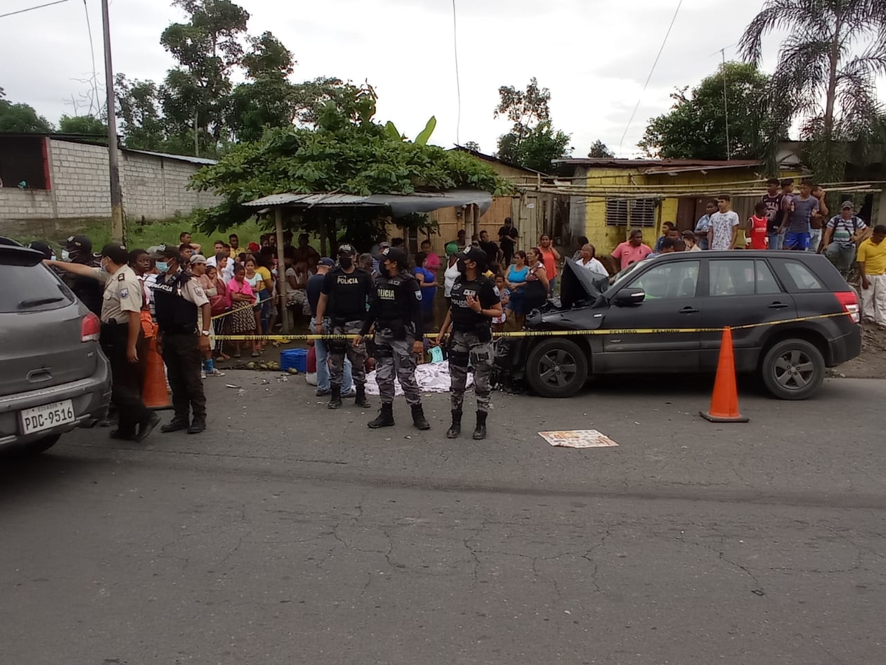 Tres victimas fatales en accidente de transito en Quinindé previo al feriado de carnaval.