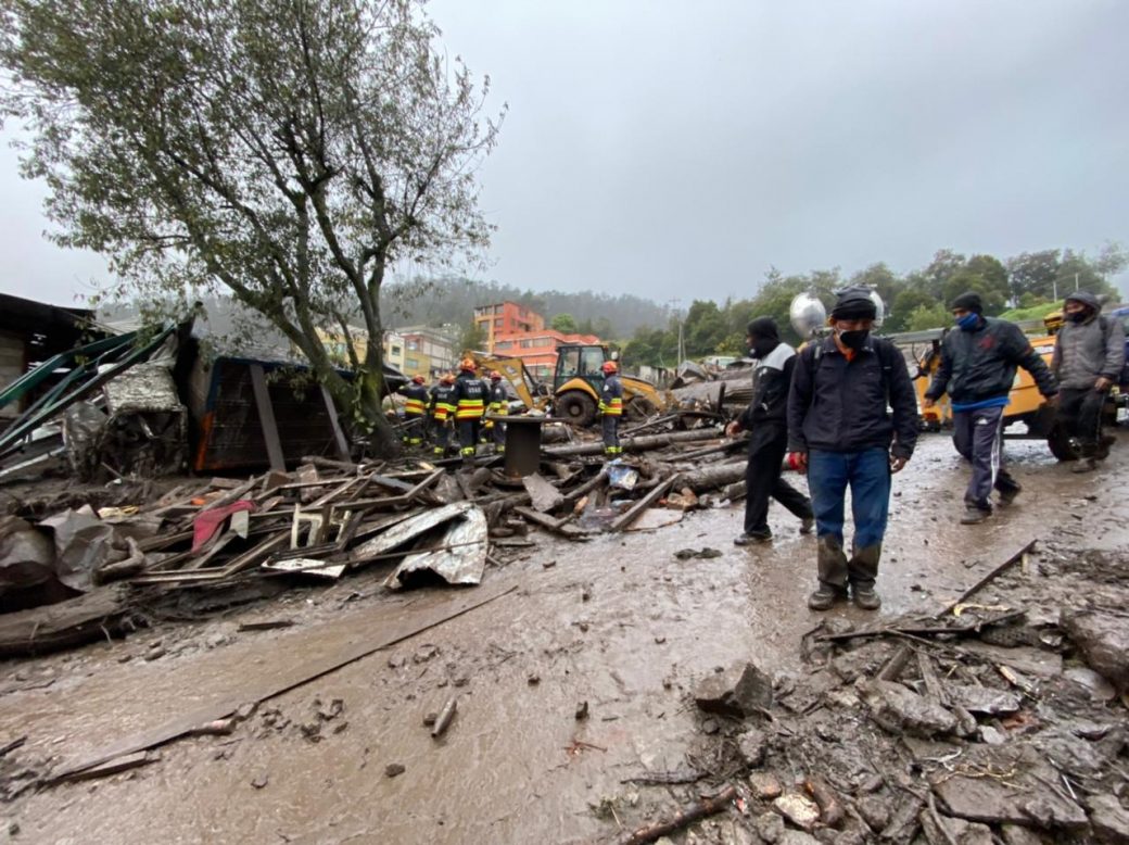 La Gasca, en Quito, amanece entre escombros e incertidumbre
