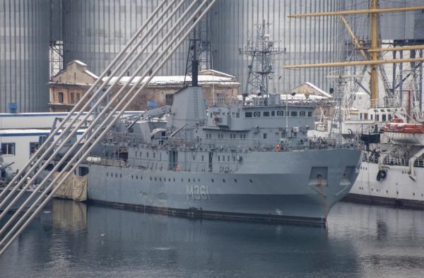 Imagen de archivo de barcos ucranianos en la bahía de la ciudad de Odesa.