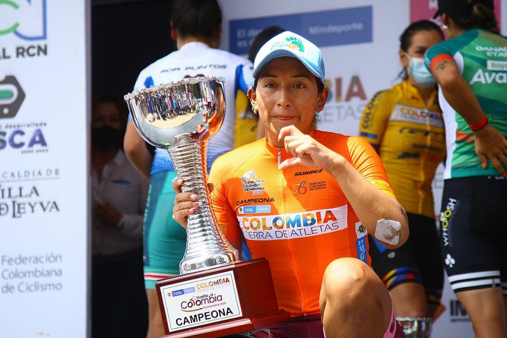 La ciclista ecuatoriana Miryam Núñez se recupera del accidente del que fue víctima.