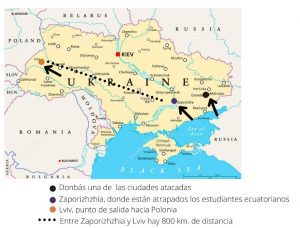 Parte de los ecuatorianos están muy lejos de la frontera con Polonia