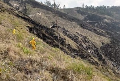 En Ambato seis zonas son más propensas a incendios forestales