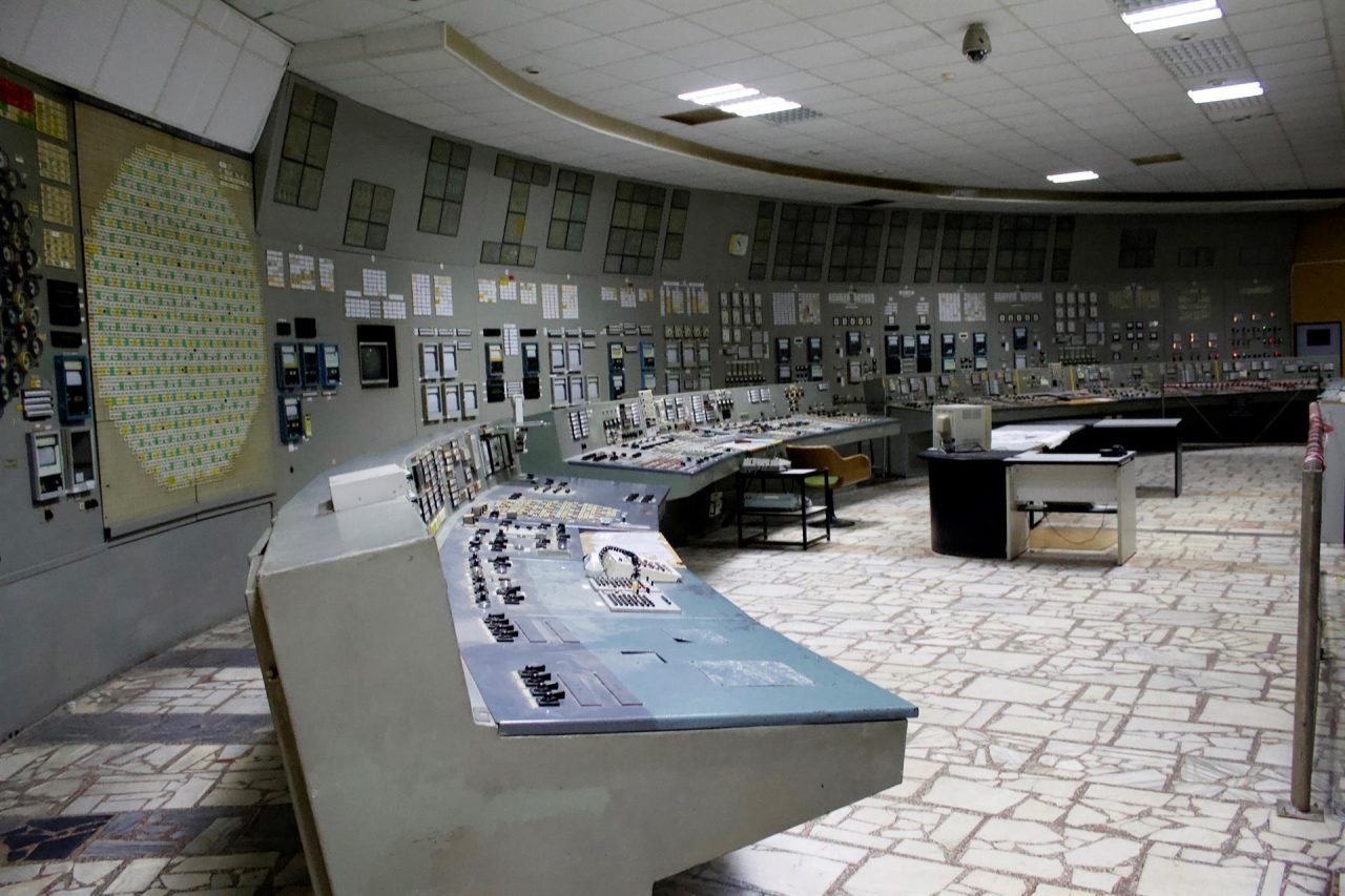Cuarto de control 3 de la central nuclear de Chernóbil, donde el 26 de abril de 1986 ocurrió el mayor desastre nuclear de la historia.