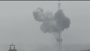 Cinco muertos en el bombardeo ruso a la torre de televisión de Kiev