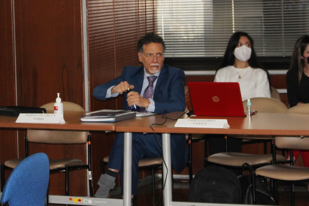 Pablo Celi acude a continuación de juicio con grillete electrónico