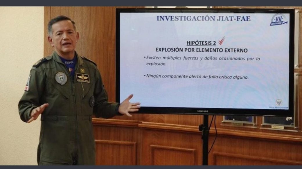 Geovanny Espinel, comandante general de la FAE pide traslado de radar a Base de Latacunga