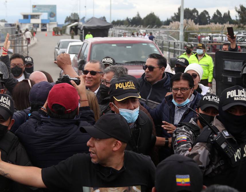 Jorge Glas salió de la cárcel el 10 de abril de 2022.