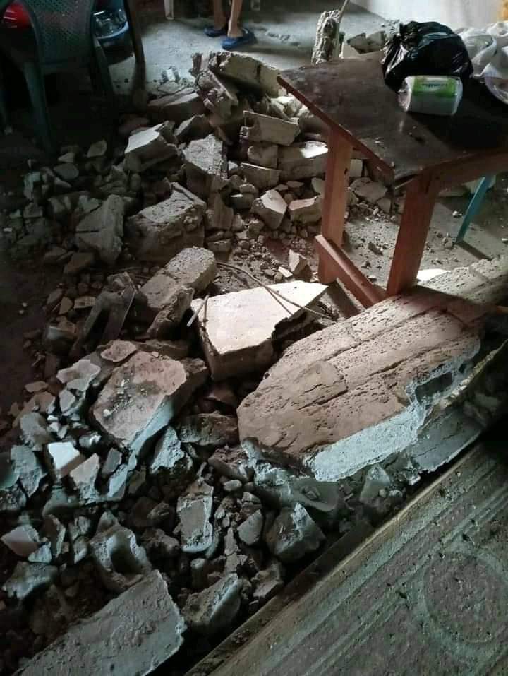 El sismo también sacudió zonas rurales