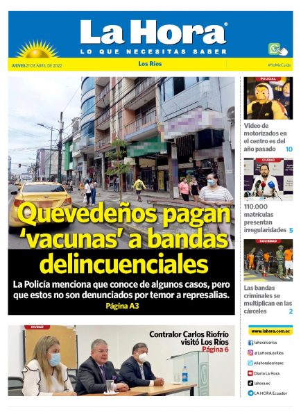 LOS RIOS 21 DE ABRIL| Diario La Hora