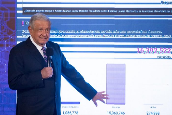 López Obrador presume su victoria