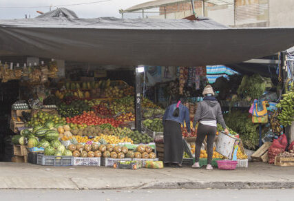 Puestos de frutas se toman las  veredas de varios barrios de Ambato