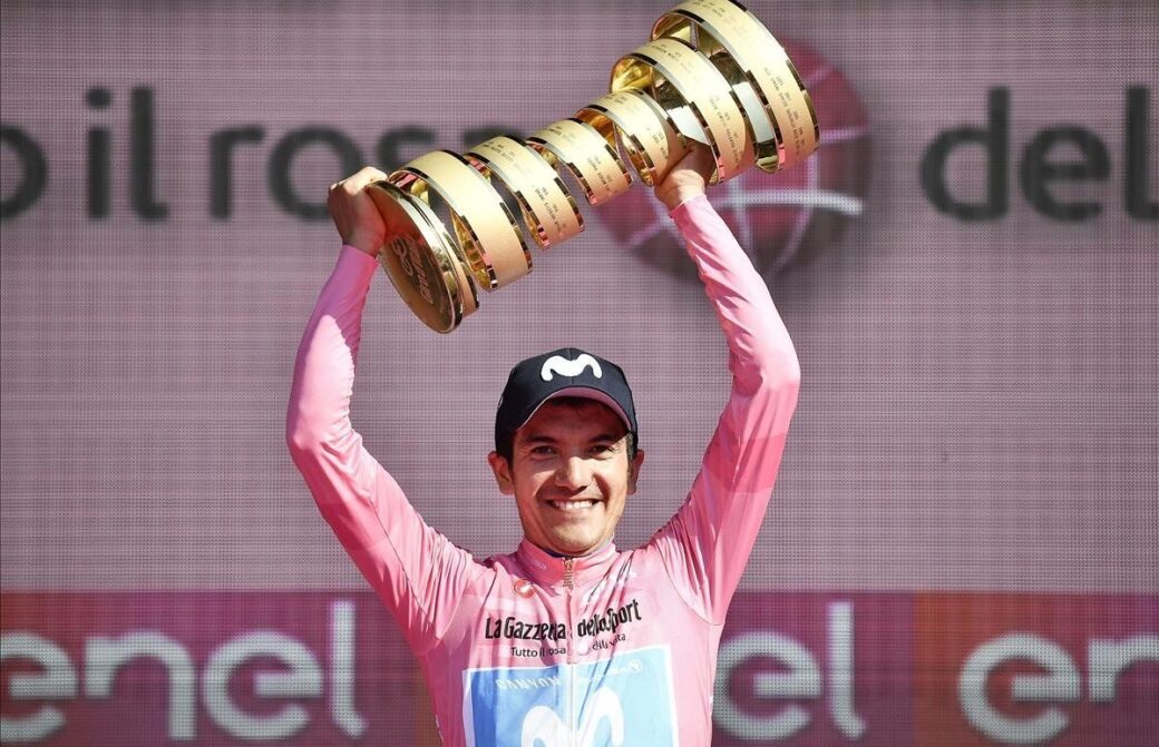 El deportista nacional se quedó con la 'maglia rosa' del Giro hace tres años.