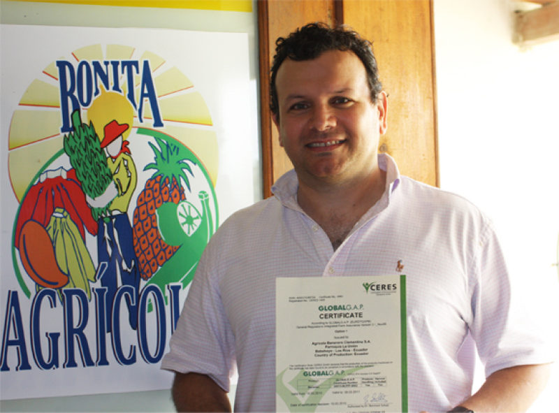 Manzano ha estado vinculado al Grupo Noboa y fue gerente de la hacienda bananera La Clementina.