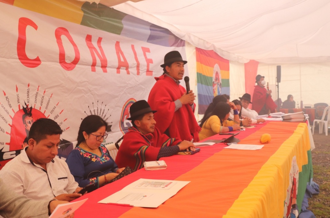 Leonidas Iza convocó a la Casa de la Cultura Ecuatoriana a delegados de organizaciones sociales e indígenas
