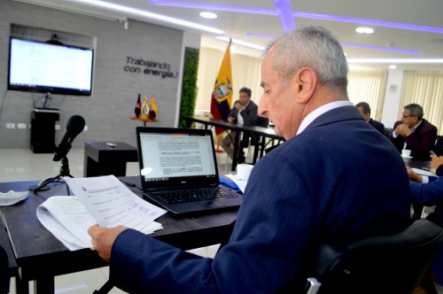 Autoridades de Tungurahua ratifican apoyo a Jaime Astudillo, presidente de la Empresa Eléctrica Ambato