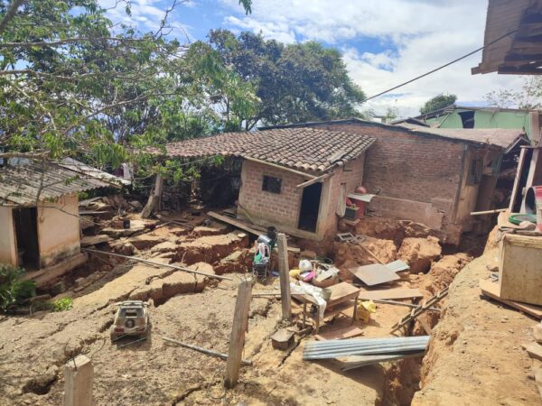 25 familias afectadas en Olmedo por lluvias