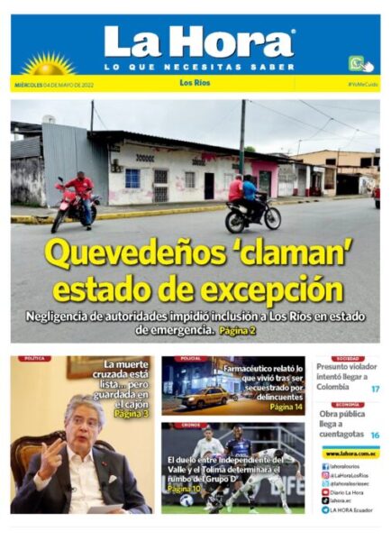 LOS RIOS 04 DE MAYO| Diario La Hora