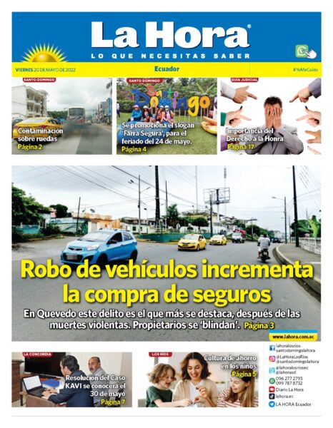 LOS RIOS 20 DE MAYO| Diario La Hora