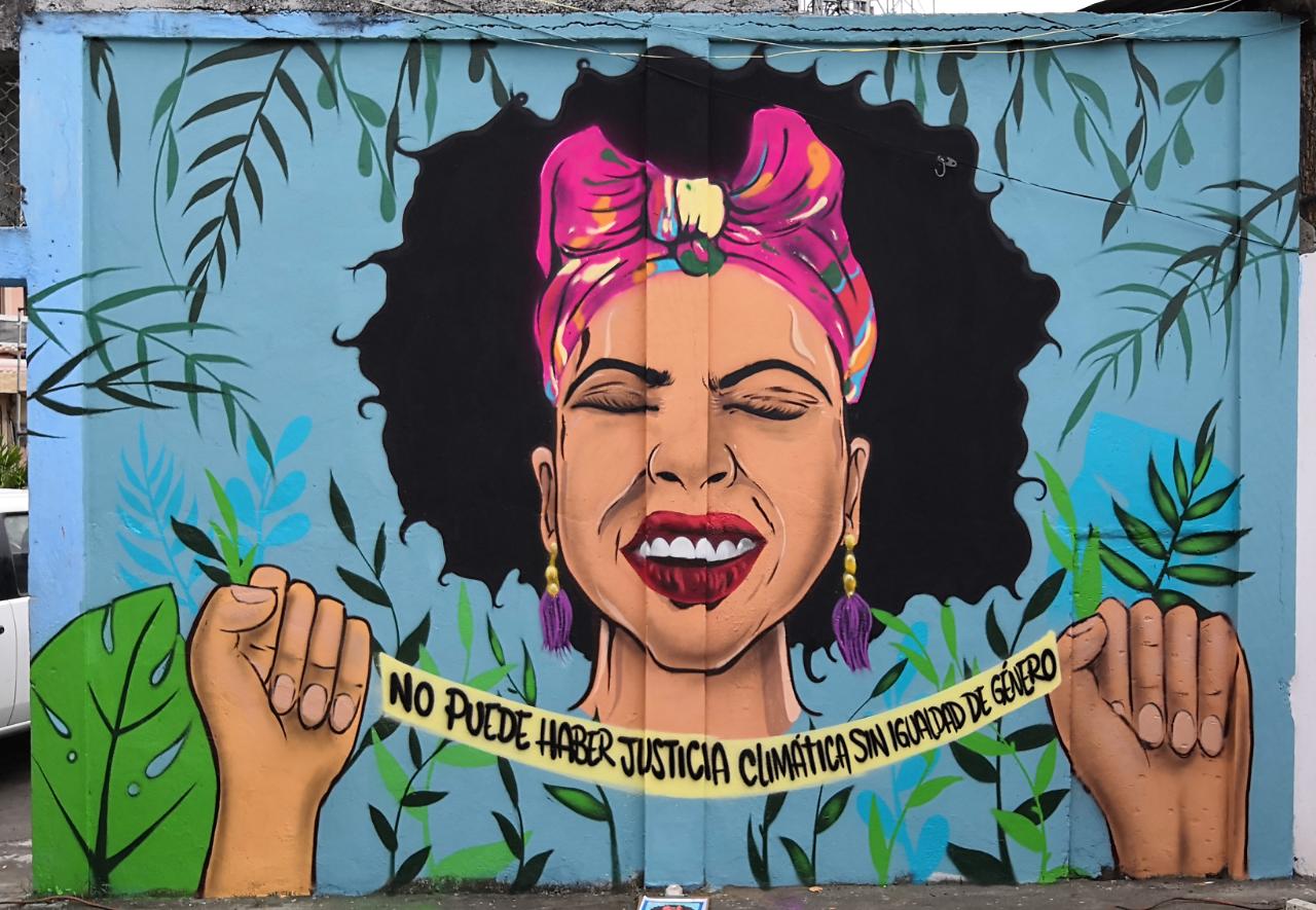 Murales hechos por la ciudadanía plasman el cambio climático