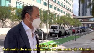 Carlos Pólit evade preguntas de periodista a su salida de una corte de Miami