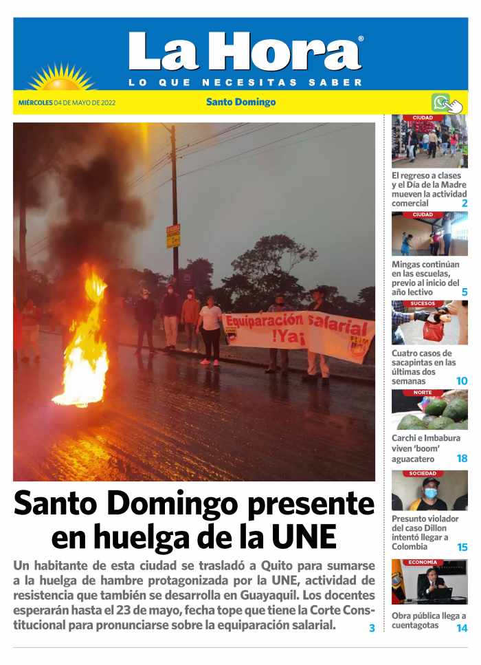 Santo Domingo: 04 de mayo, 2022