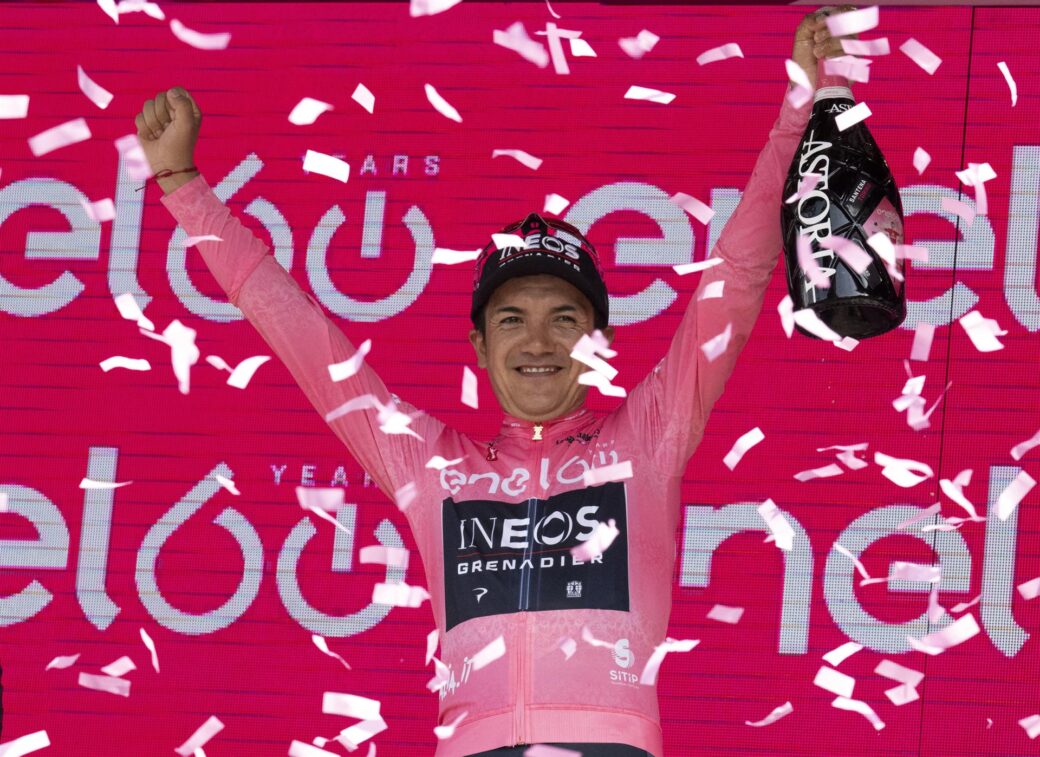 El ciclista ecuatoriano lleva tres etapas corridas como líder del Giro 2022.
