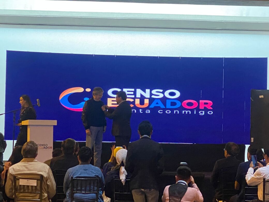 El presidente Guillermo Lasso participó en el lanzamiento del censo 2022.
