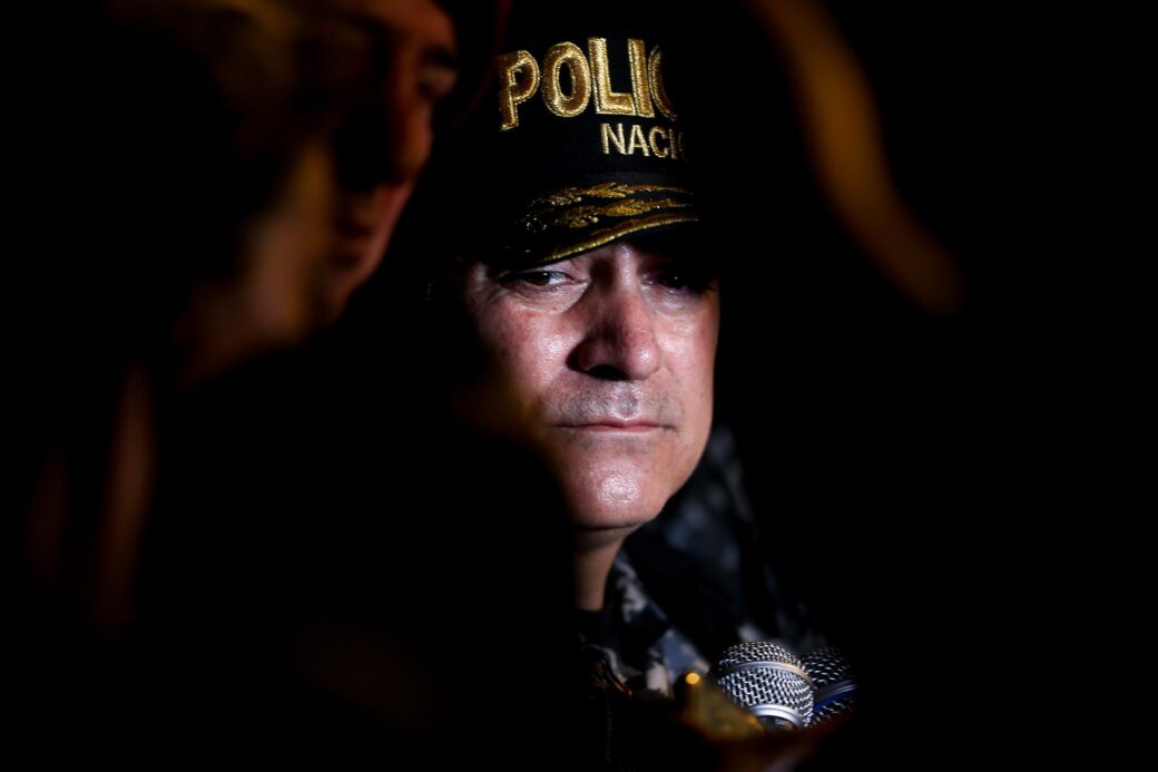 Imagen referencial del Comandante de la Policía, Fausto Salinas, quien proporcionó la información.